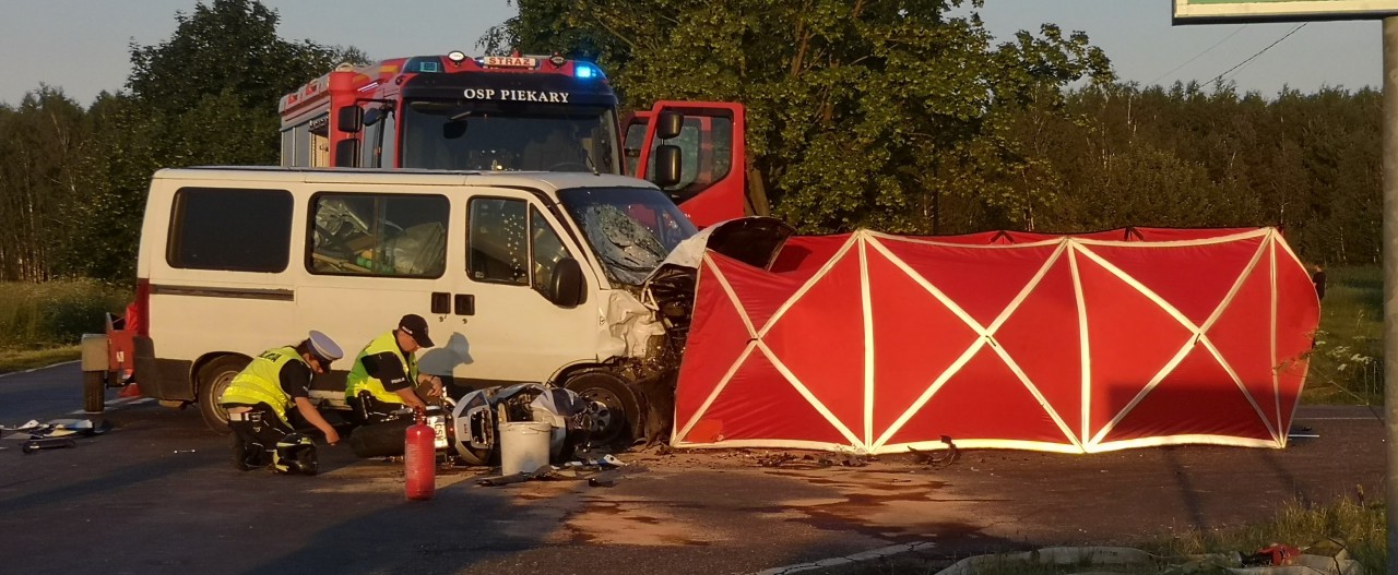 Dobra: Tragiczny wypadek w Skęczniewie. Nie żyje motocyklista